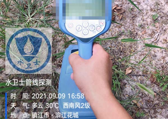 南通金属管道探测案例-镇江滨江花城小区